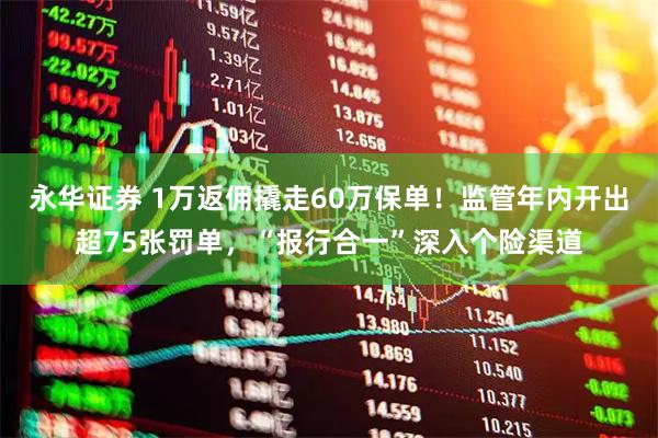 永华证券 1万返佣撬走60万保单！监管年内开出超75张罚单，“报行合一”深入个险渠道