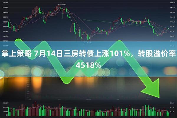 掌上策略 7月14日三房转债上涨101%，转股溢价率4518%